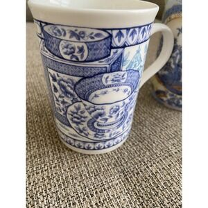 Crown Trent Fine Bone China Tea Mug Blue and White - g3